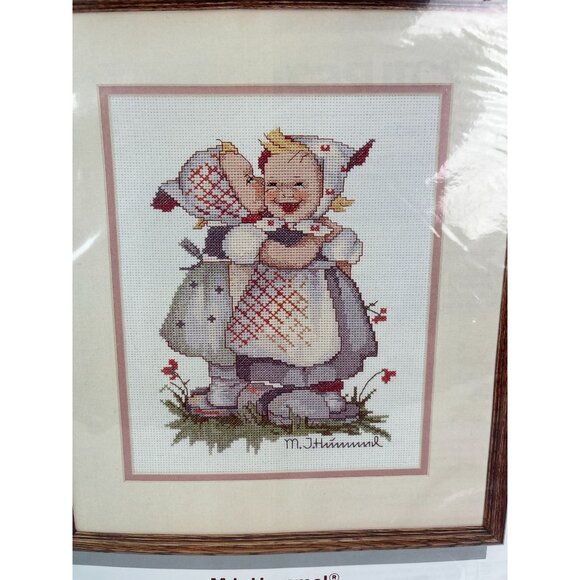 JCA Needle Treasures Counted Cross Stitch Kit "Telling Her Secret" MJ Hummel NEW - Picture 2 of 7